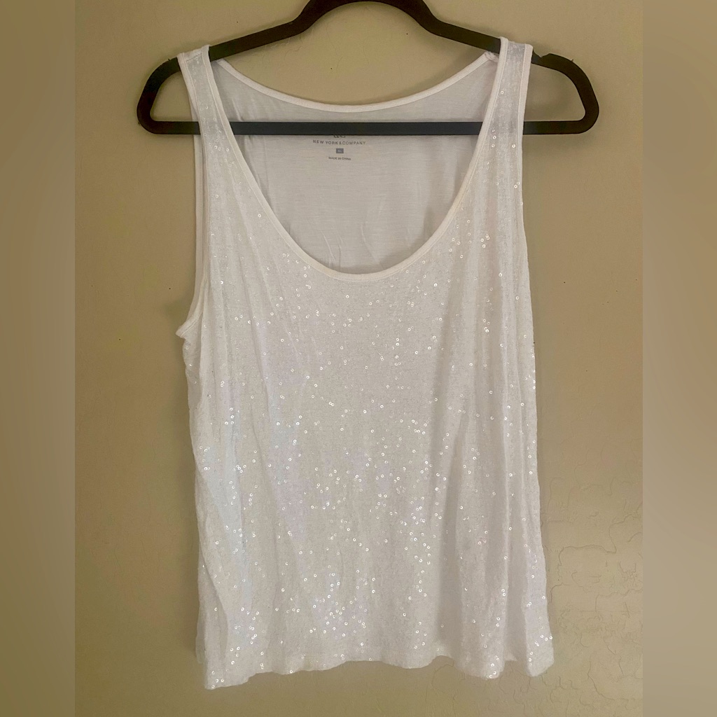White Sequence Top